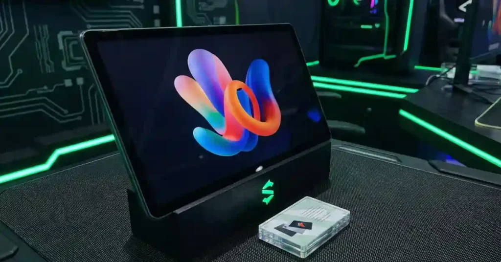Black Shark Gaming Tablet with RGB accents and aggressive gaming design