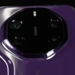 Huawei Mate 80 GTS smartphone, featuring a sleek metallic finish and a wide 16:10 edge-to-edge display.