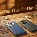 Back view of the OnePlus 13 and OnePlus 13R smartphones side-by-side