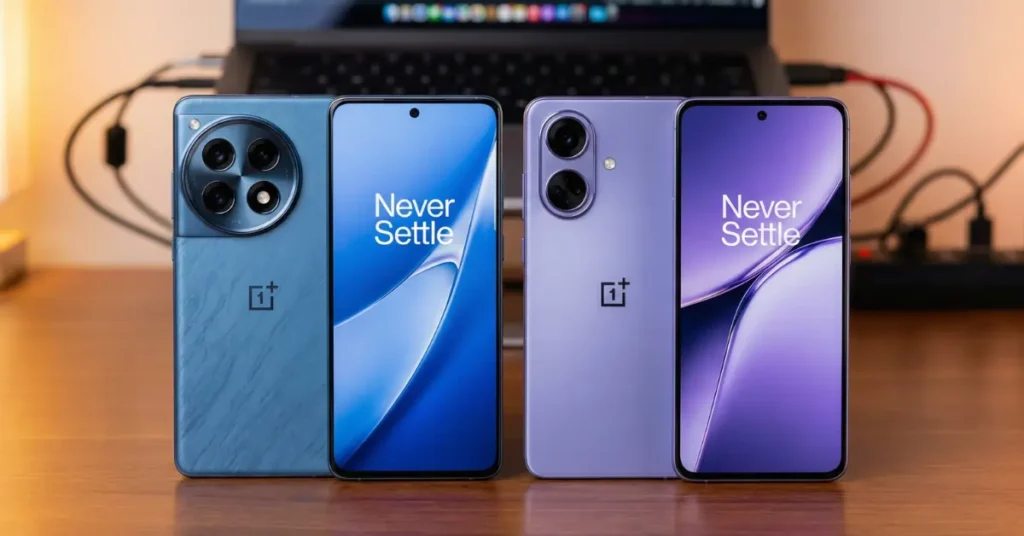 OnePlus 15R vs OnePlus 13s Design & Display