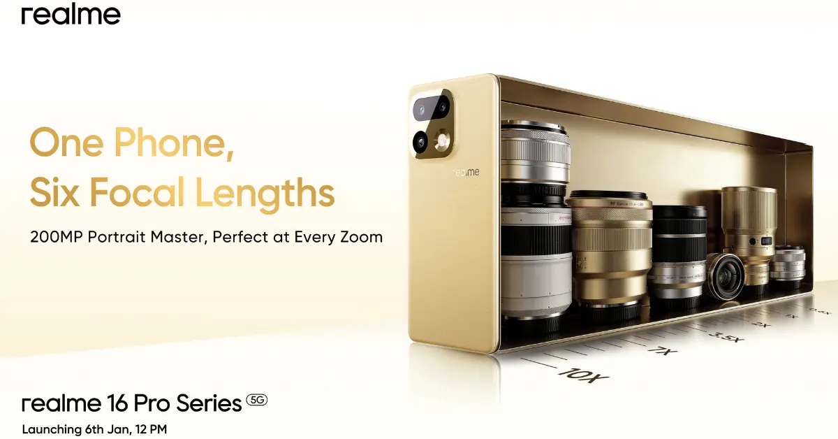 Realme 16 Pro Series Confirmed: A 7000mAh Battery And 200MP Camera! 1 Realme 16 Pro Series feature A 7000mAh Battery