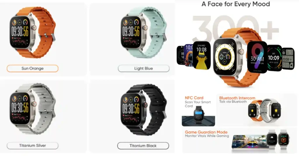 Realme Watch 5 sports modes and activity tracking