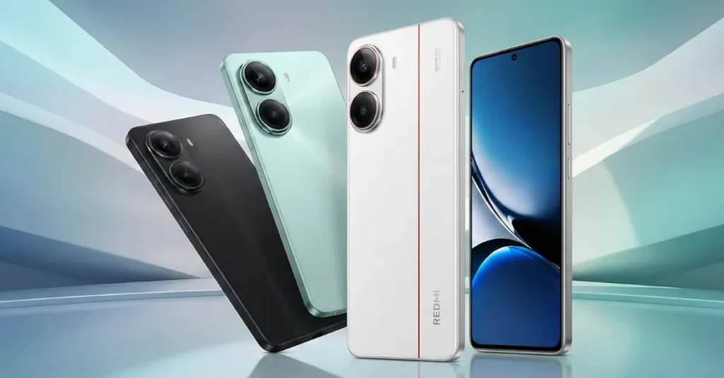 Redmi Turbo 5 Series futuristic smartphone design