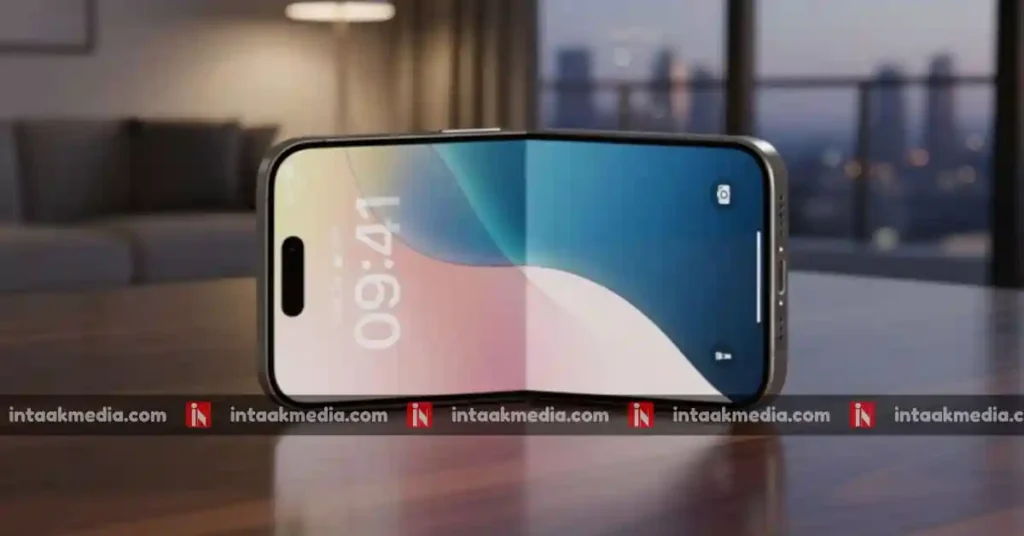 iPhone Fold futuristic foldable phone design