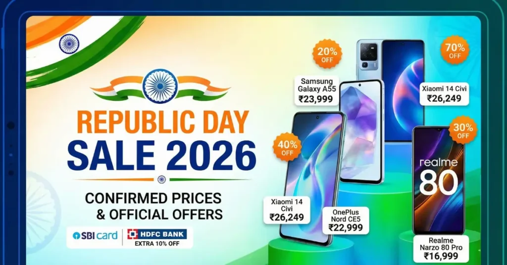 Best Phones under 35000k Republic Day Sale Bank Offers & Exchange