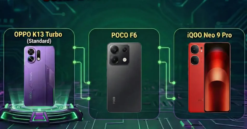 OPPO K13 Turbo Competitor Comparison