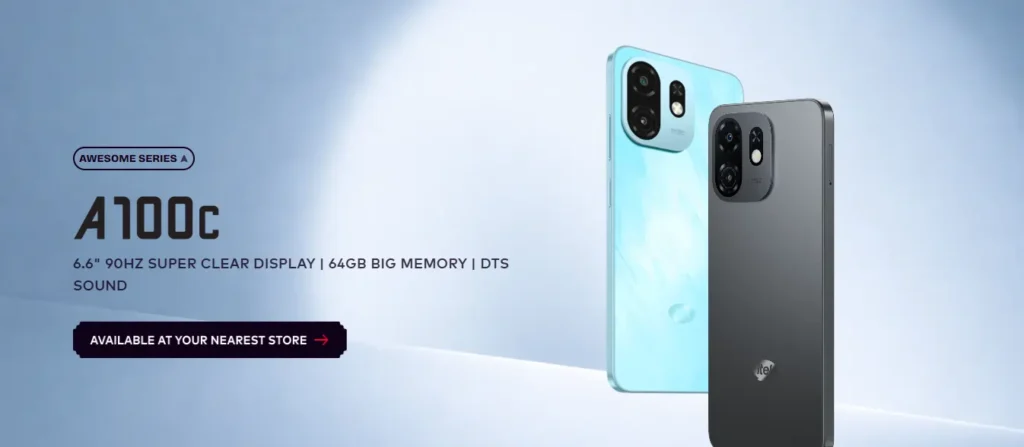 Itel A100C has 6.6 inch HD+ IPS display