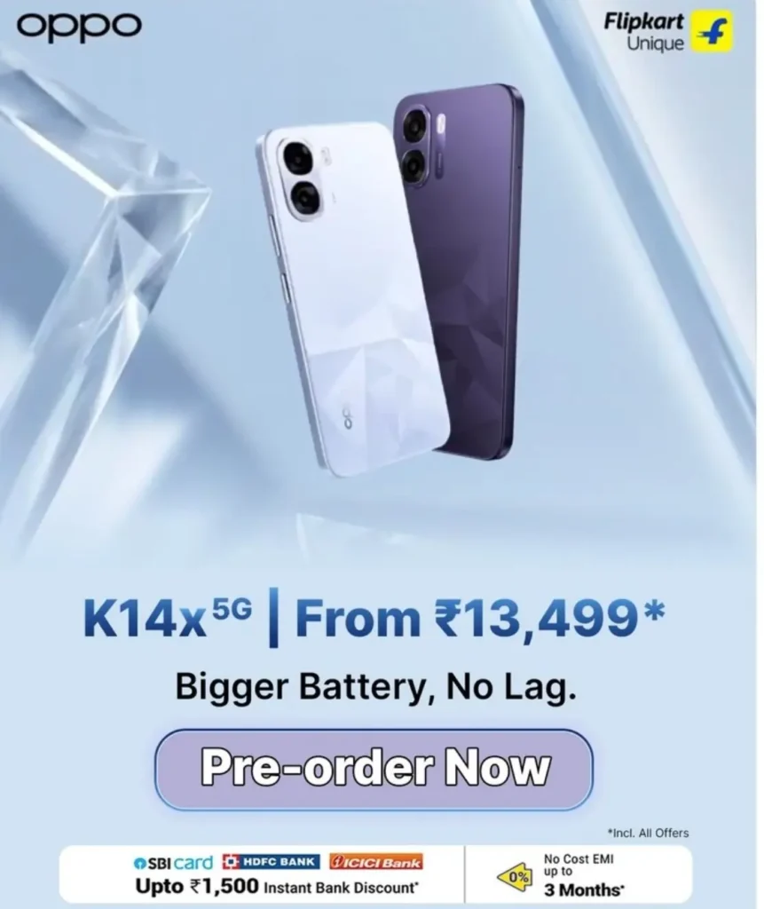OPPO K14x 5G Pricing and Availability in India