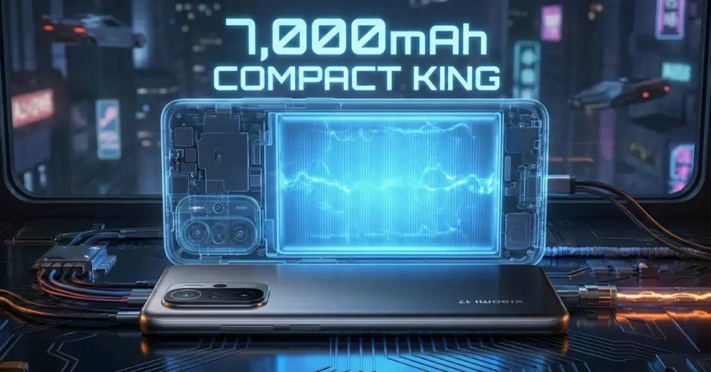 Xiaomi 17 with a 7,000mAh battery