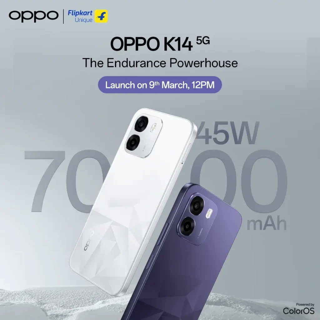 OPPO K14 5G India Launch Confirmed for March 9: Expected Price and Specs