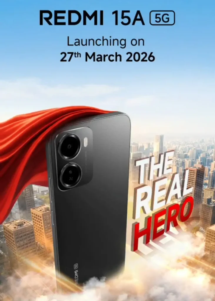 Redmi 15A 5G India Launch on March 27