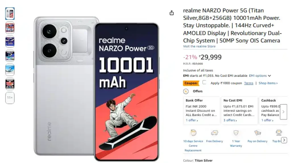 realme NARZO Power 5G Massive Discount on Amazon
