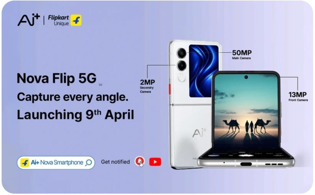 Ai+ Nova Flip 5G launch date