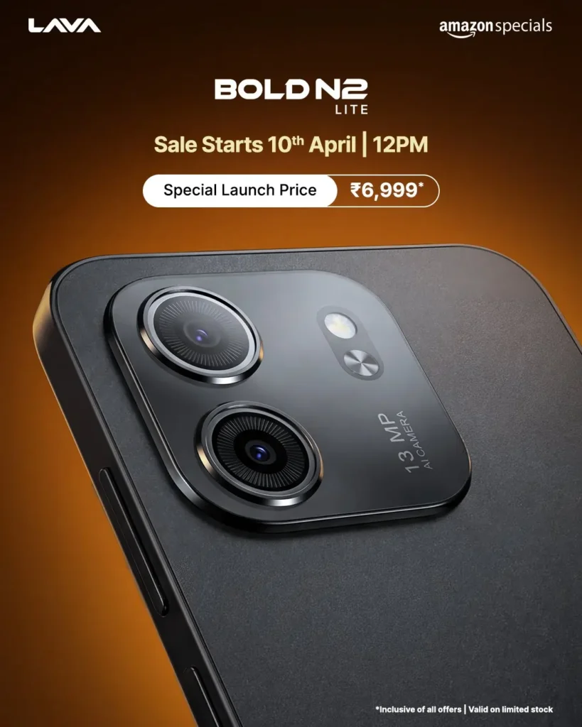Lava Bold N2 Lite Specs