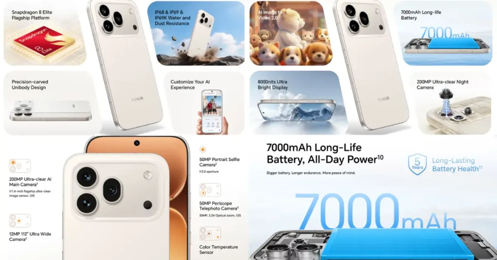 Honor 600 Pro features a Snapdragon 8 Elite processor