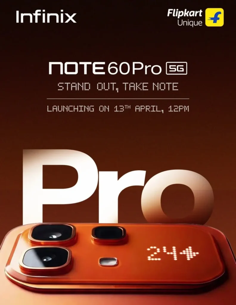 Infinix Note 60 Pro 5G India Launch on April 13
