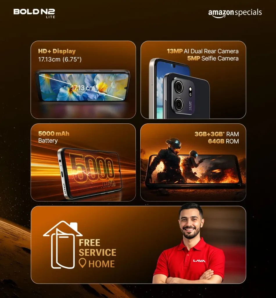 LAVA Bold N2 Lite in India on April 1, 2026