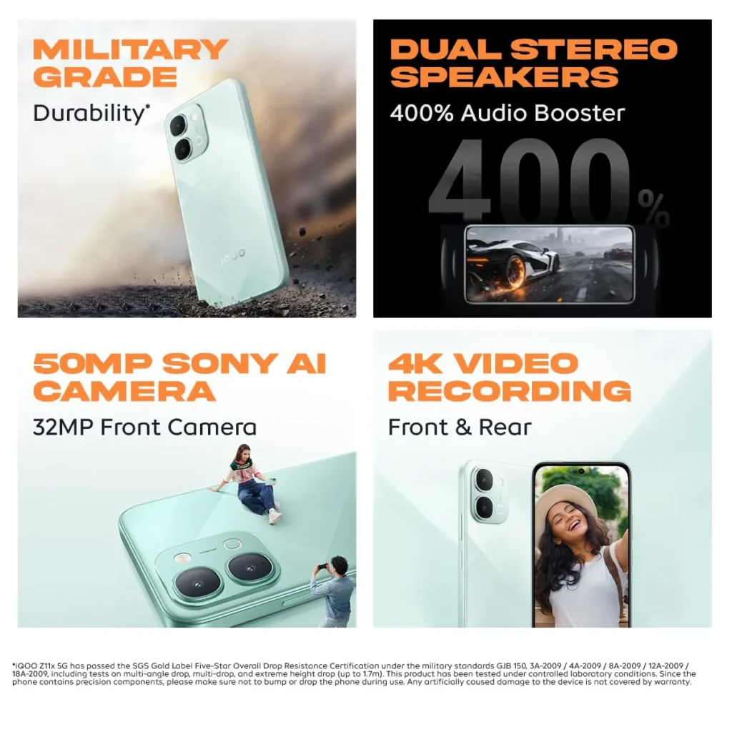 iQOO Z11x 5G offer, Specs, Price