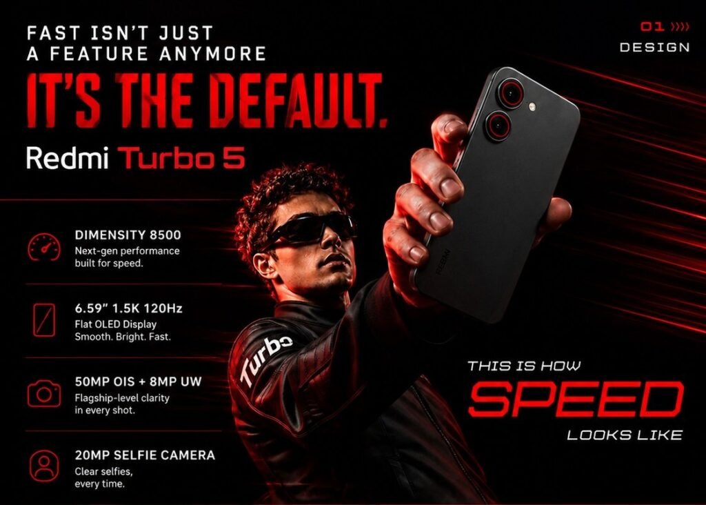 Xiaomi Redmi Turbo 5 India Price, Specs