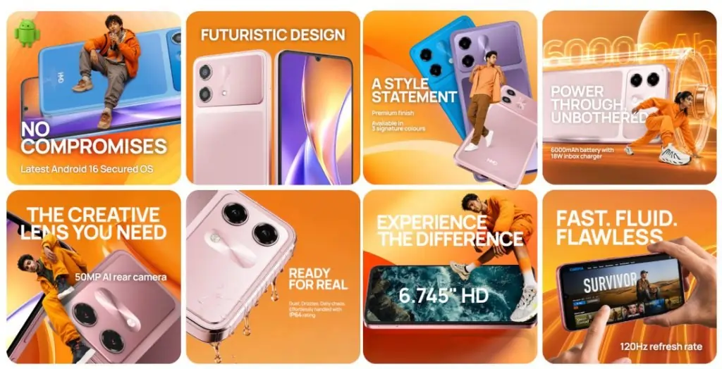 HMD Vibe 2 5G India Launch: 6000mAh Battery at just ₹10,999 2 HMD Vibe 2 5G: Specification details