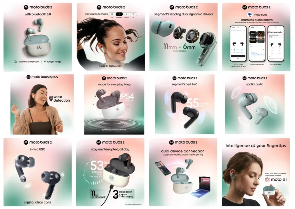 Motorola Moto Buds 2: Features