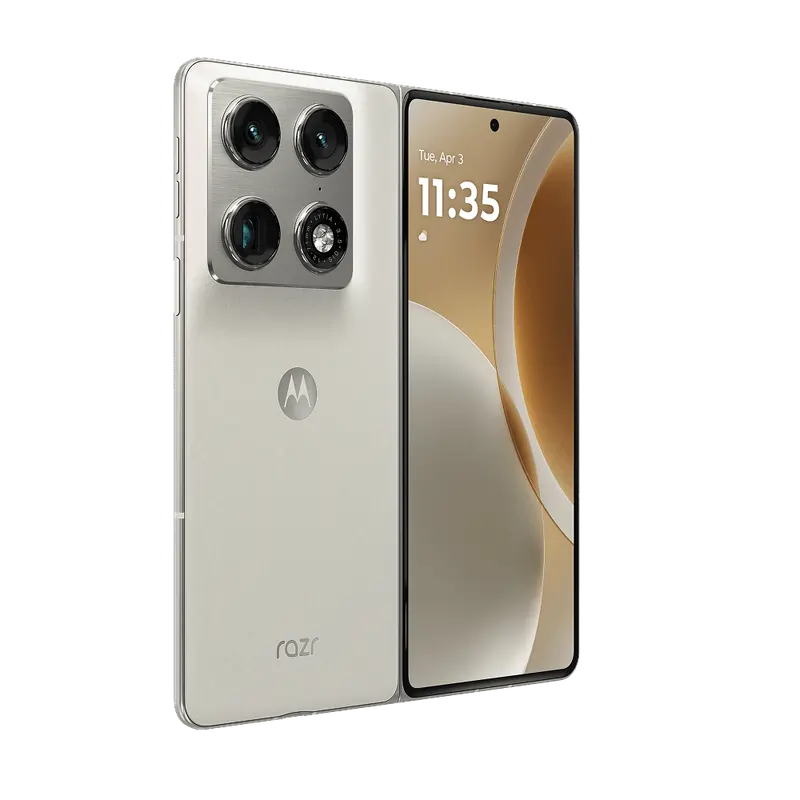 Motorola Razr Fold India Launch: Price, Specs, Sale Date 4 Motorola Razr Fold Lily White