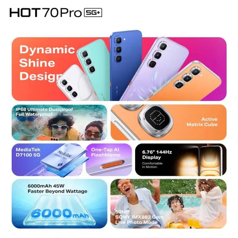 Infinix Hot 70 Pro launch set for July 6: Geekbench, specs and price revealed 4 Infinix Hot 70 Pro specs and price revealed