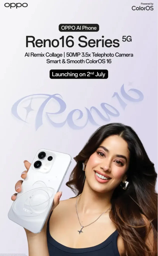 OPPO Reno 16c 5G Launch Set for July 2 in India With 7000mAh Battery 2 OPPO Reno 16c 5G Launch July 2 in India