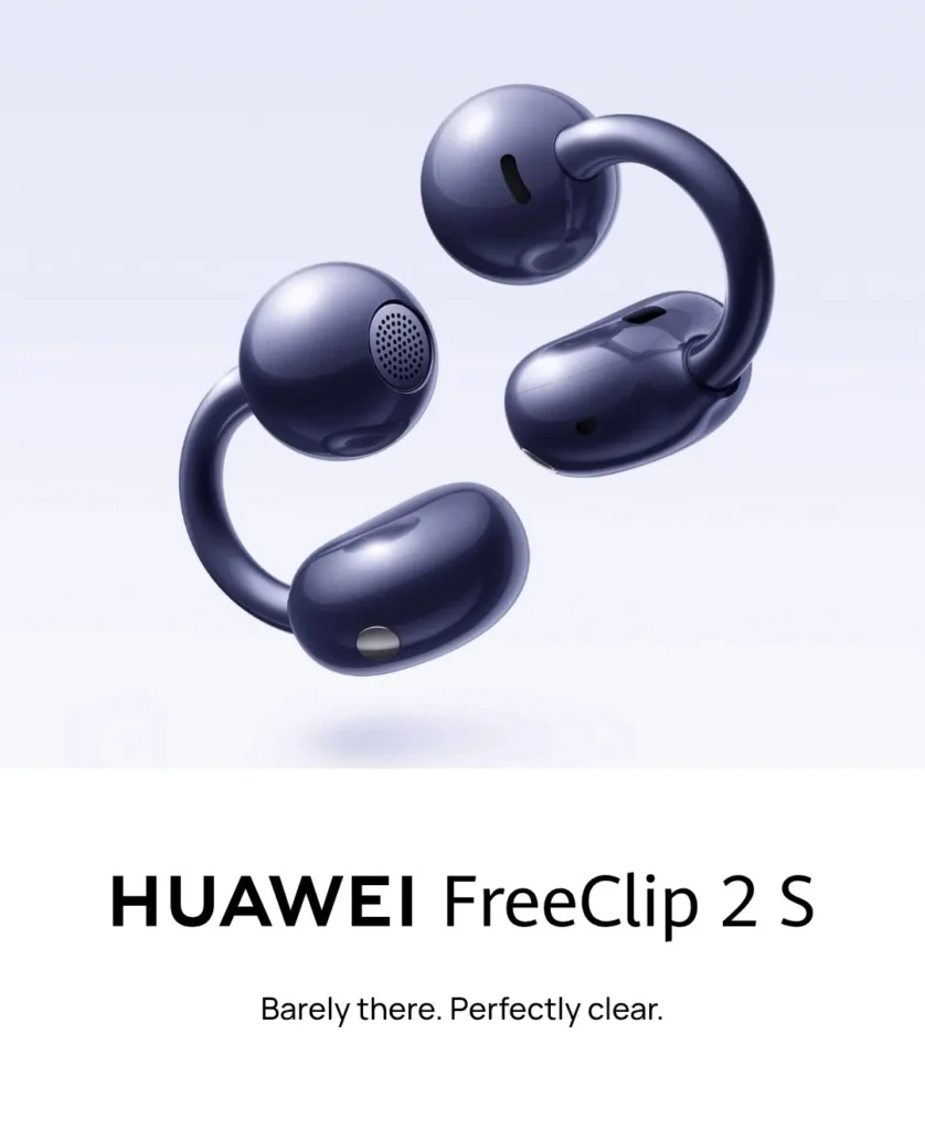 Huawei MatePad Air Leak Details 144Hz OLED Display and Slim Design 4 HUAWEI FreeClip 2S Open Ear Design