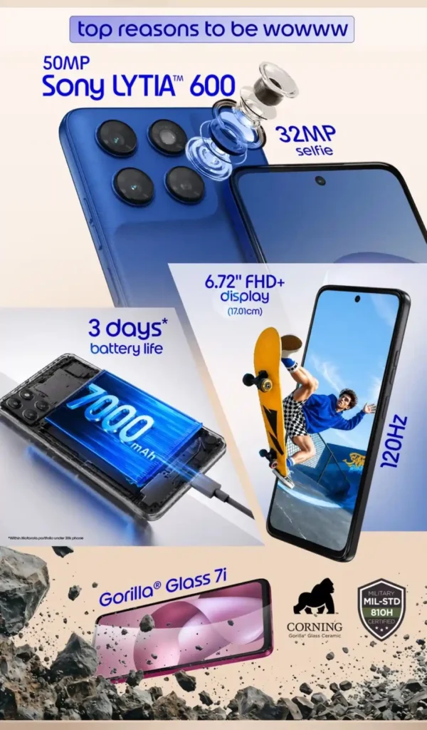 Moto G77 Power Launch: 7,000mAh Battery Mid-Ranger Arrives July 8 3 Moto G77 Power with Android 16