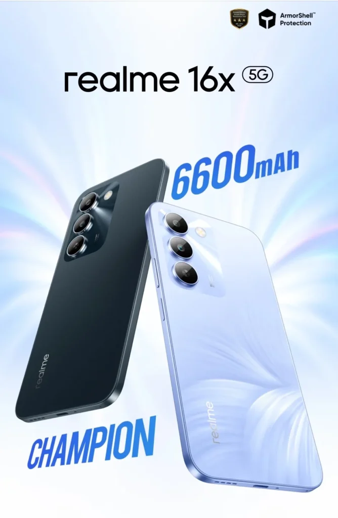 Realme 16x 5G leak: 7,000mAh battery