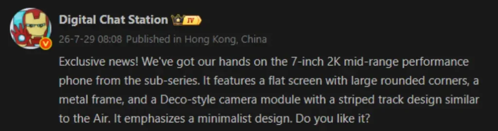 Redmi Turbo 6 Max Leak by DCS