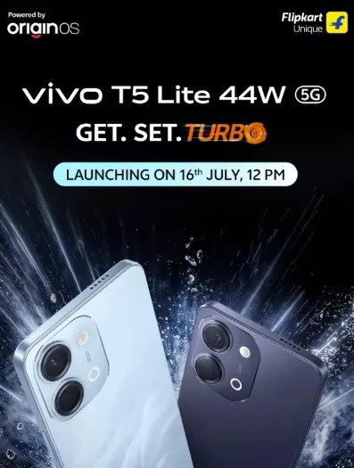 Vivo T5 Lite 5G launching in India on July 16 with a massive 6500mAh battery 2 Vivo T5 Lite 5G launching in India on July 16