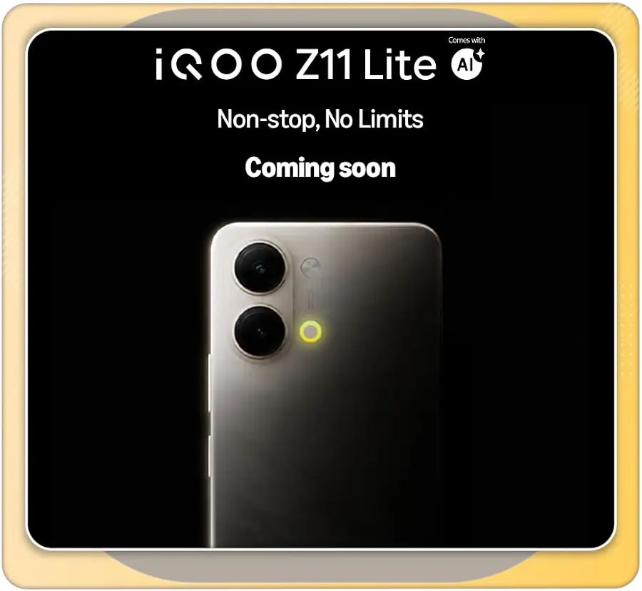 iQOO Z11 Lite Leak: Dimensity 6300, Design, and Price Revealed 2 iQOO Z11 Lite Leak teaser on Amazon