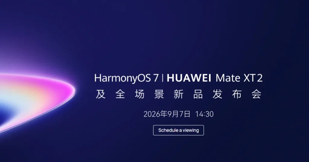 Huawei Mate XT2 Launch: Next-Gen Tri-Fold Set for September 7 with Kirin 9010 2 Huawei Mate XT2 Launch on September 7