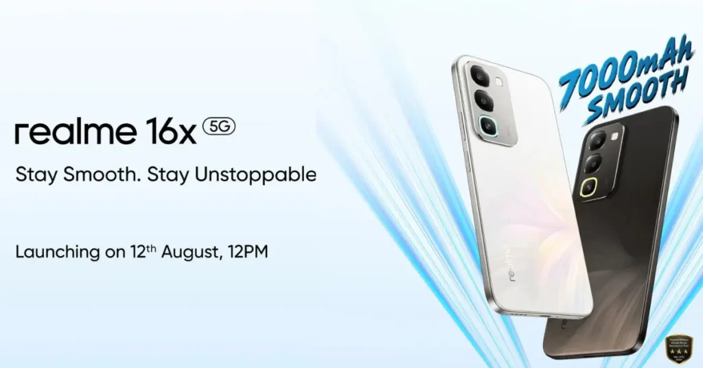 Realme 16x 5G launch: Dimensity 6300 chipset