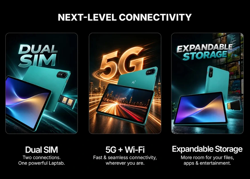 Ai+ LapTab Announced on Flipkart with 5G Dual SIM and Three Display Sizes 2 Ai+ LapTab 5G Dual SIM and Three Display Sizes