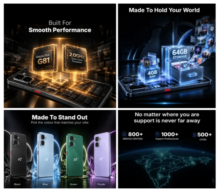 Ai+ Pulse 2 FE Teased on Flipkart with MediaTek G81 and 5,000mAh Battery 4 Ai+ Pulse 2 FE Teased Specification