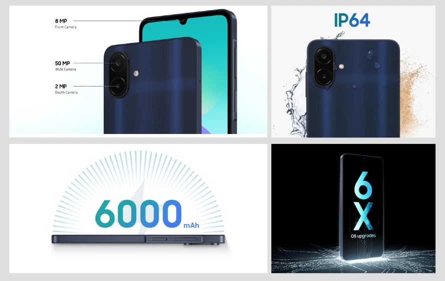 Samsung Galaxy A08 Goes Official With a 6,000mAh Battery and Android 16 3 Samsung Galaxy A08 6,000mAh battery