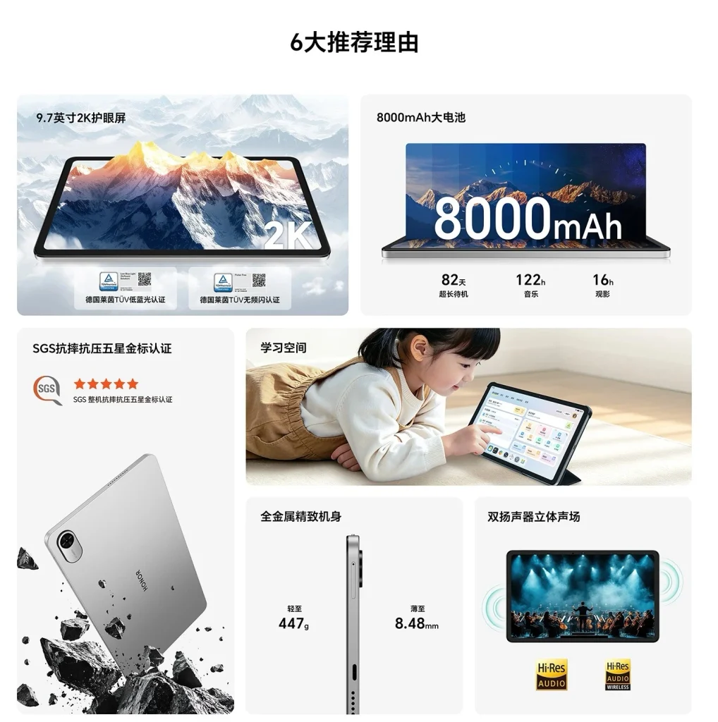 The Honor Pad X10 Mini launched with a Snapdragon 685 chipset and an 8,000 mAh battery 3 Honor Pad X10 Mini Specifications
